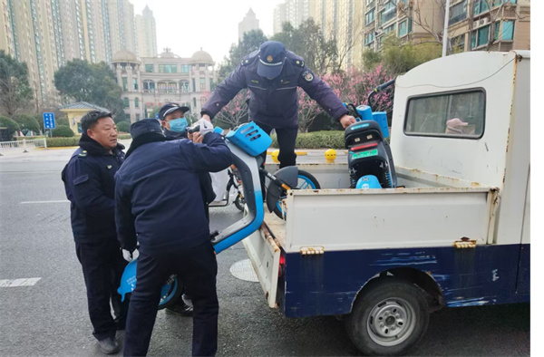 江苏清江浦：整治共享单车，规范城市秩序